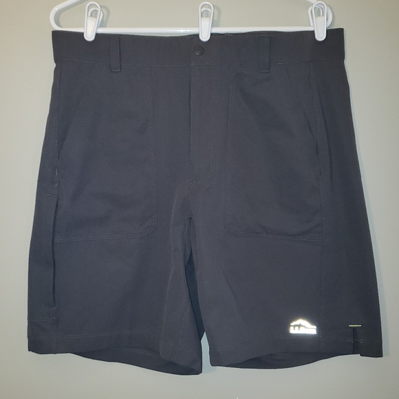 LL Bean Mens M Comfort Cycling Short W/ Liner Alloy Gray UPF 50+ Stretch 515858 - Picture 2 of 10
